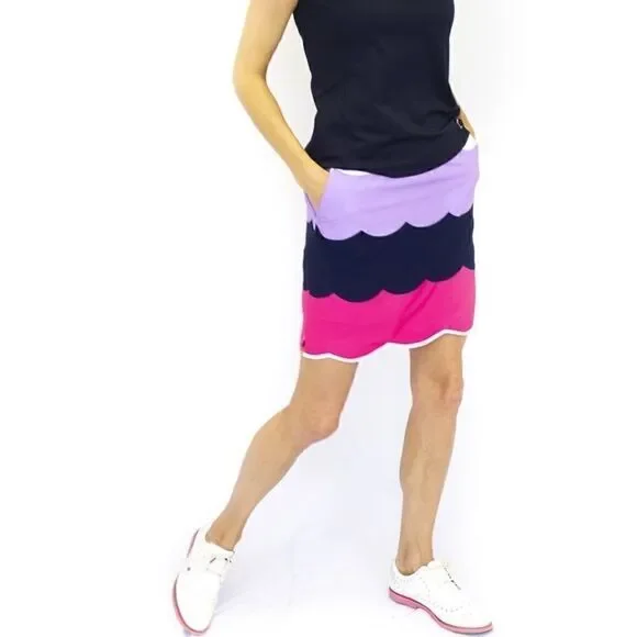 Golftini Scallop Performance Skort