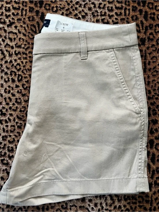 J. Crew Factory Women’s Chino Shorts - Classic Beige NWT size 8