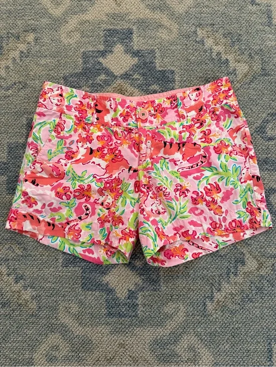 Lilly Pulitzer Pink Floral Print Women's Shorts