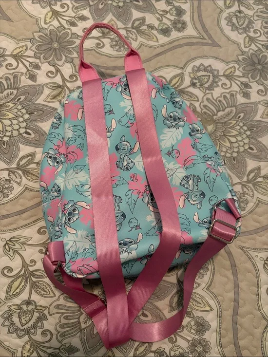 Disney Lilo & Stitch Toddler Backpack - Light Blue & Pink