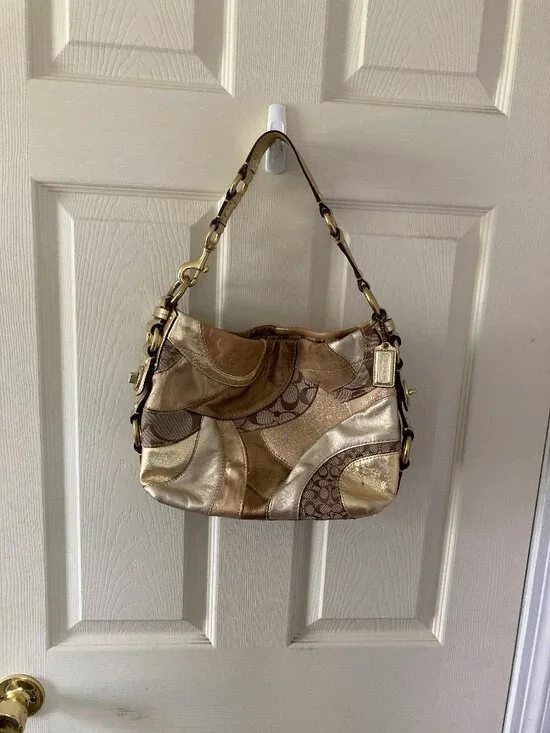 Vintage Coach Carly Shoulder Bag Purse F14005