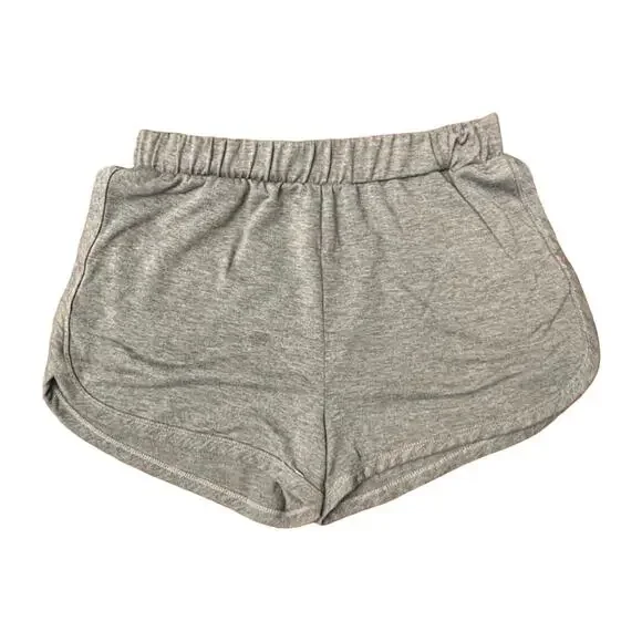 ShoSho Cotton Gray Shorts Elastic Waist Size Large