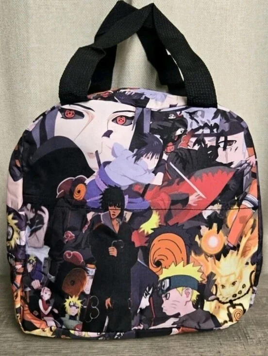 Anime Naruto Shippuden Insulated Lunch Bag Tote Sasuke Itachi Cooler Bag