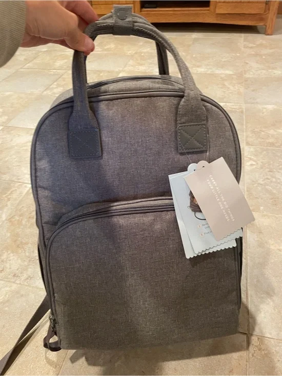 NWT Cloud Island Cargo Diaper Bag Backpack in Gray