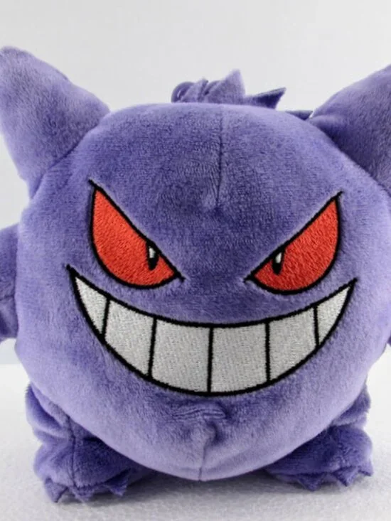 Pokémon Gengar Gamaguchi Plush Purse with Clasp Purple Pocket Monster No Cord