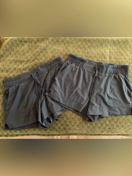 All in Motion - Mid rise 4” athletic shorts - Navy - 2 pair
