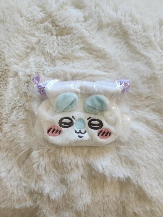 Chiikawa momonga drawstring fluffy plush bag
