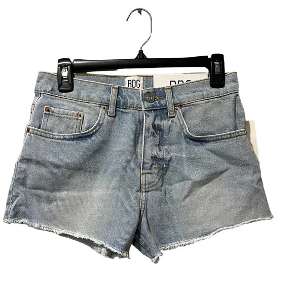 BDG Urban Outfitters‎ Denim Essential Midrise Esse Shorts 25 Blue Wash Cutoff