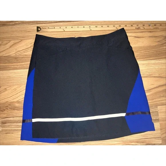 Slazenger Sz 4 Golf‎ Tennis Skirt Skort Soho Colorblock Black Blue White