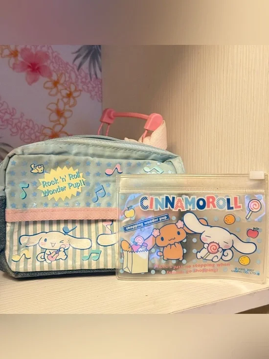 Vintage cinnamoroll pouches coin bag