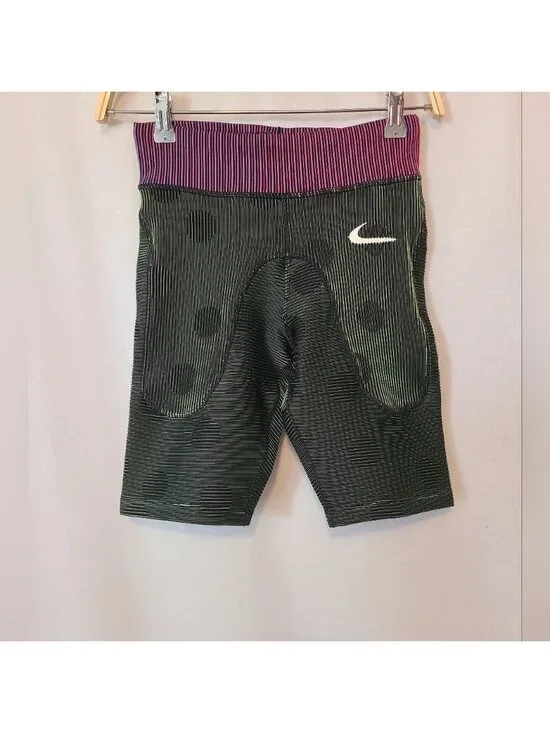 Nike x Off White Dri Fit Performance Fit Ribbed Polka Dot Athletic Bike Short XS
