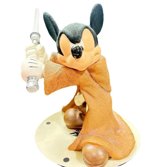 Disney Star Wars Mickey Mouse Jedi Knight Figure Lightsaber Robes Statue Big Fig
