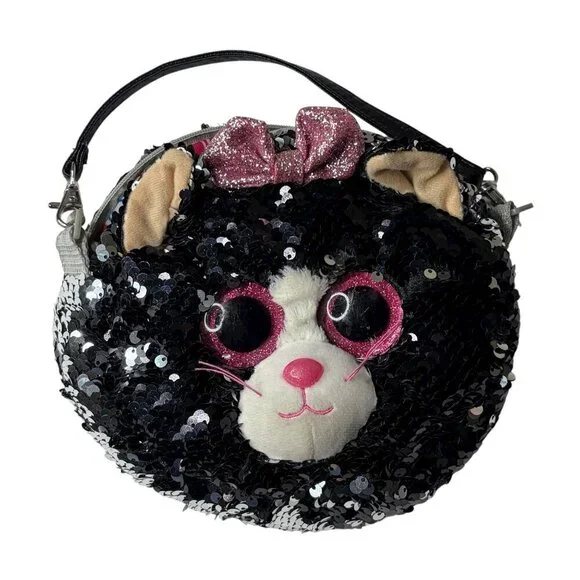 TY Beanie Babies Boos Flippables Kiki the Cat 9