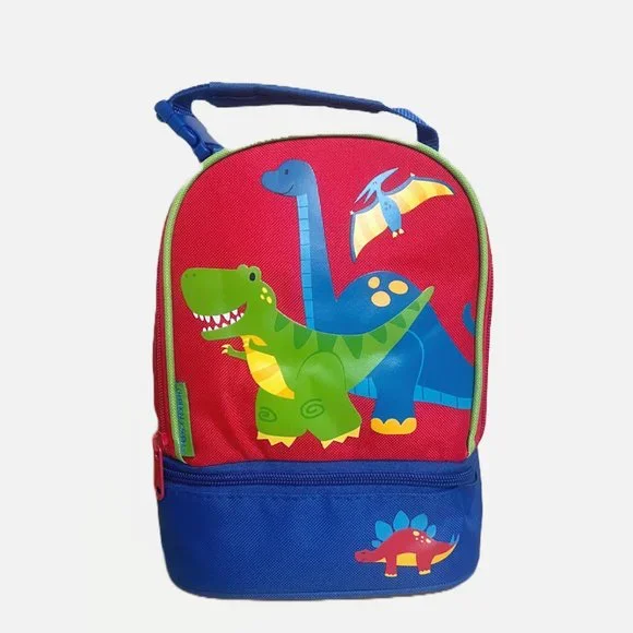 Stephen Joseph Kids Red Dino‎ Embroidered Lunch Bag