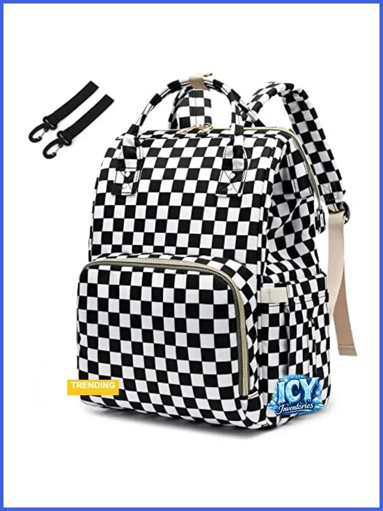 Waterproof Diaper Bag Backpack with Insulated Bottle Pockets, Large Nappy Bag