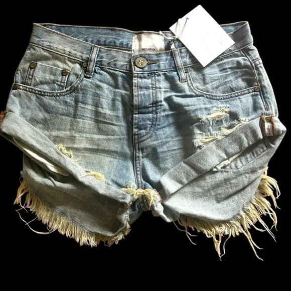 One Teaspoon Bandit Butterflies Vintage Wash NWT
