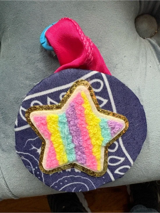 Handmade Kids Rainbow Star Clip-On Accessory - backpack bling