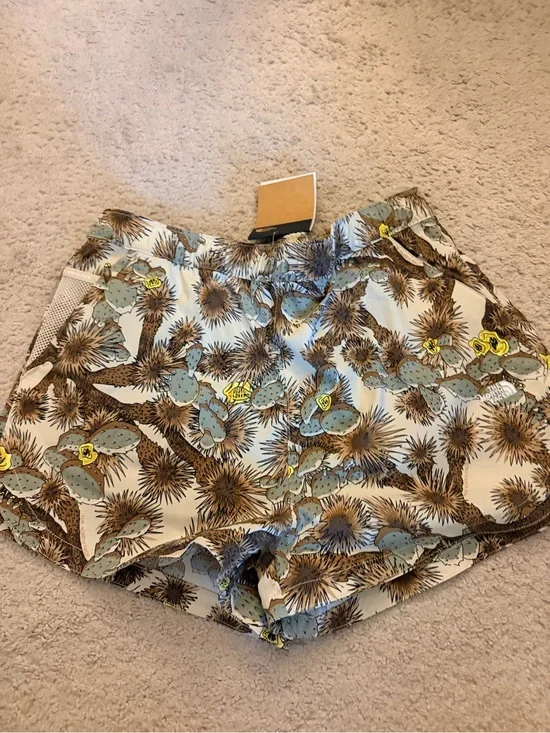 The North Face Women’s White Cactus Print Athletic Shorts