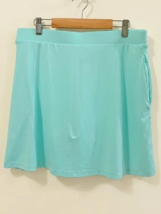 Banana Boat Mint Green Athletic Skort Size L Built-In Shorts Pockets