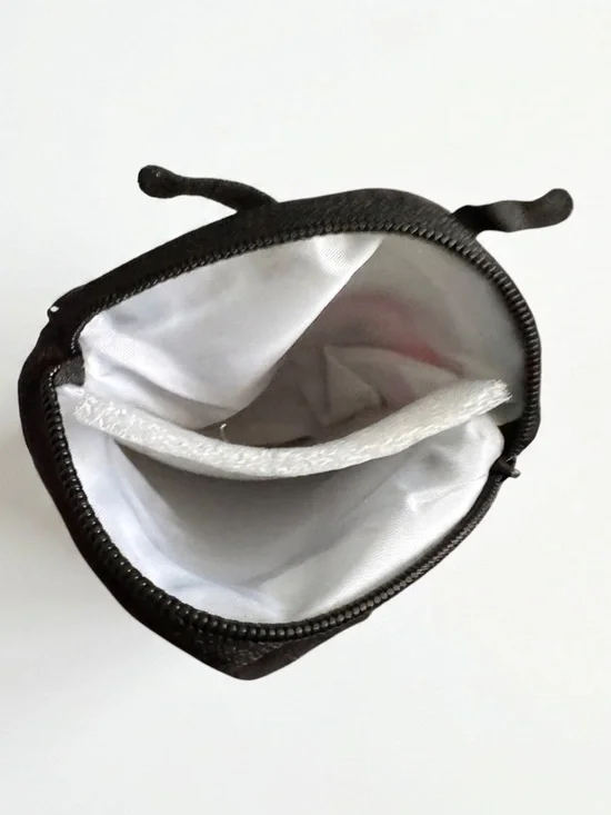 Cute Plush Ladybug Coin Purse Keychain Mini In Red or Pink Zipper Pouch