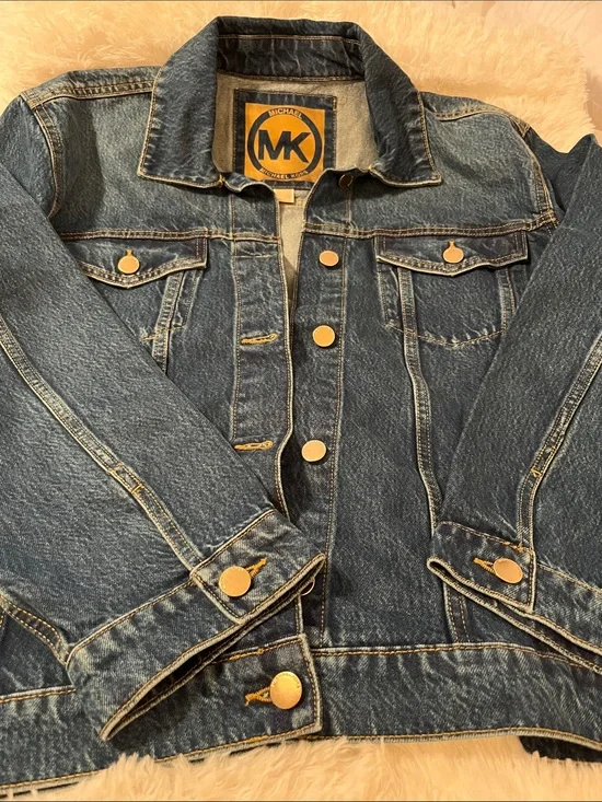 Michael Kors ladies Blue Denim Trucker Jacket
