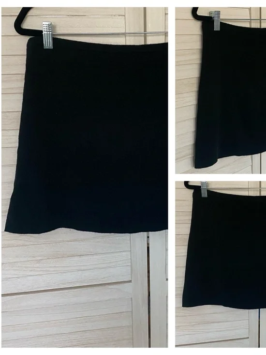Wayf Black Knit Mini Skirt/Skort SZ XL NWT