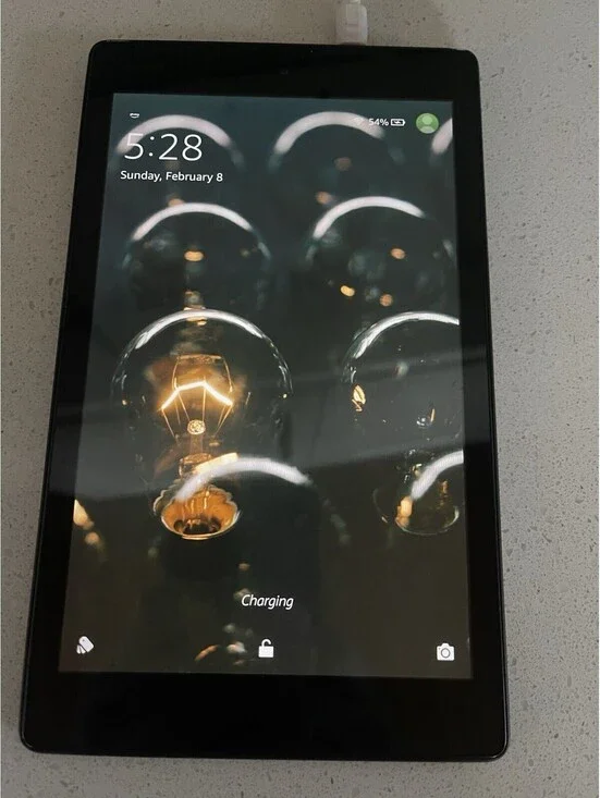 Amazon Fire HD 8 7th Gen 16GB WiFi 8” Tablet Black – Works – Factory Reset