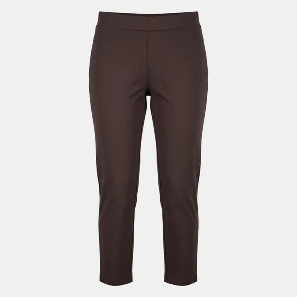 Michael Kors Womens Medium M Brown Stretch Ankle Pants Pull‎ On Career Trousers