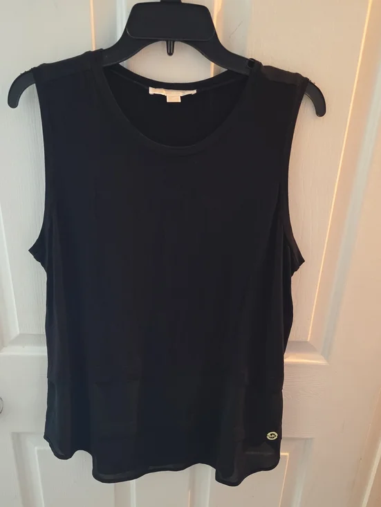 Michael Kors Black Sleeveless Tank Top