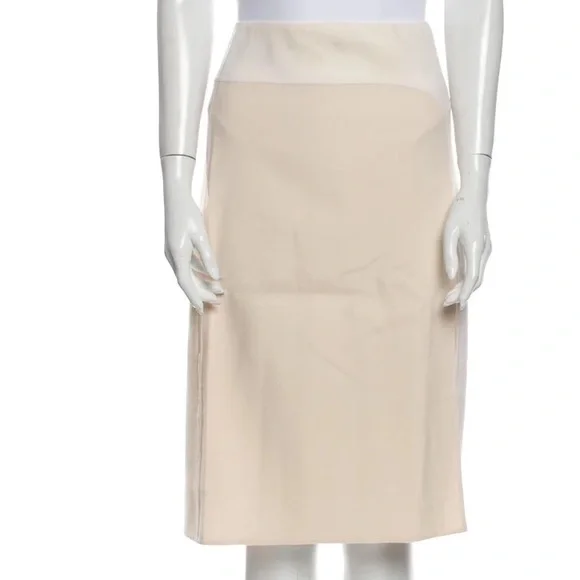 Marc Jacobs Colorblock‎ Wool knee length Skirt front slit pastel colors