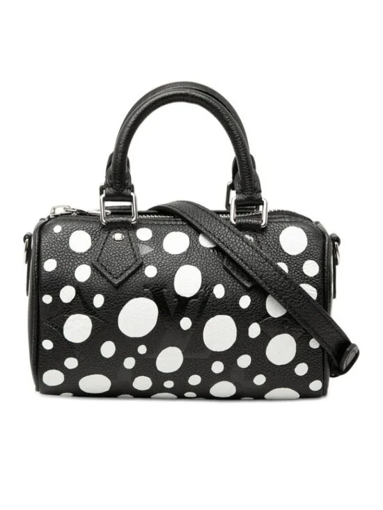 Louis Vuitton Yayoi Kusama Monogram Empreinte Nano Speedy Dot 2-Way Shoulder Bag