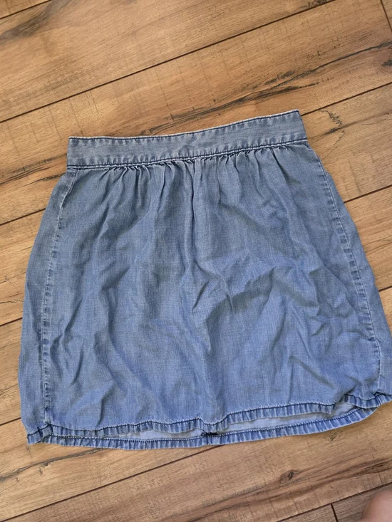 Madewell Light Blue Chambray Mini Skirt