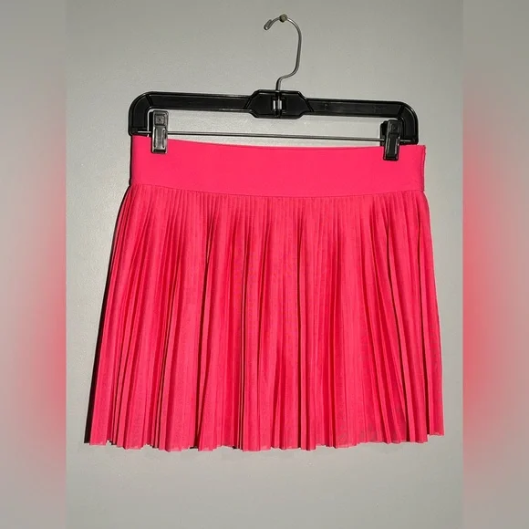 Vibrant‎ Pink Pleated Skirt