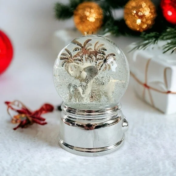 Things Remembered 2013 Musical Elephant Snow Globe 6.7
