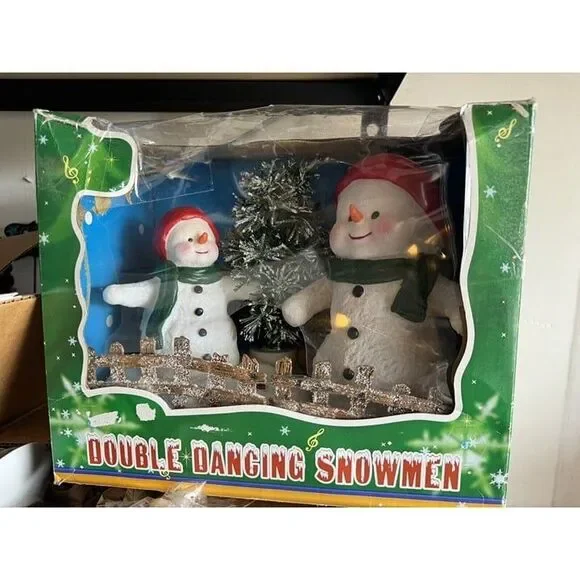 Double Dancing‎ Snowmen singing Figures Frosty, Video In Description