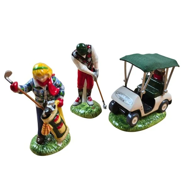 Department 56 Original Snow Village FIRST ROUND OF THE YEAR Golf #54936