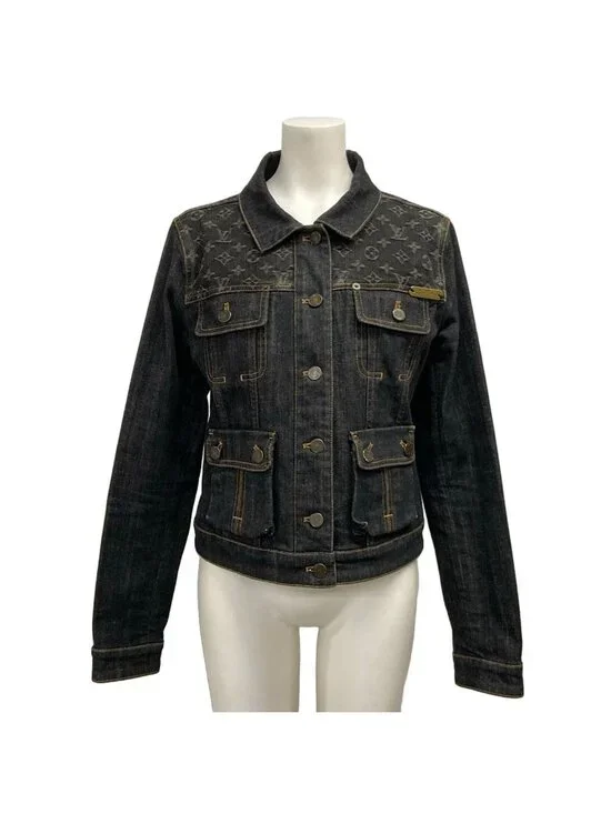 Louis Vuitton Jean M Navy Long Sleeve Monogram