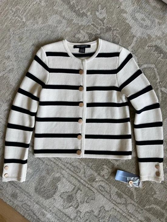 French Connection Striped Cardigan