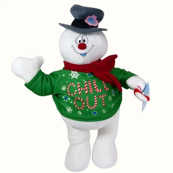Gemmy 2021 Frosty The Snowman Chill Out Scarf Christmas Door Greeter 22