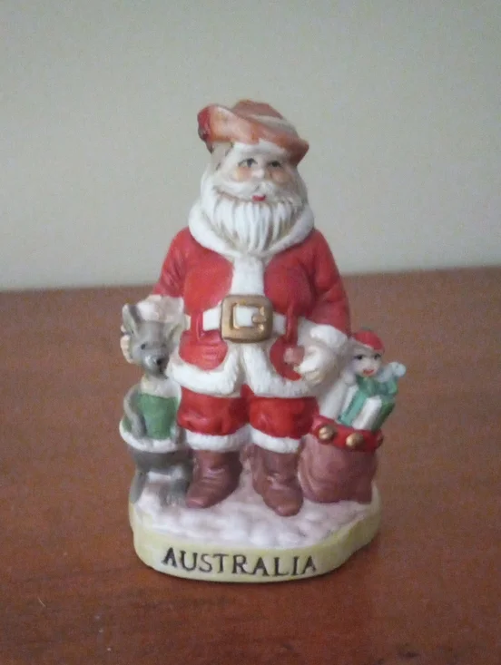 Vintage Santas of the Nations Australia Hand Painted Porcelain Figurine