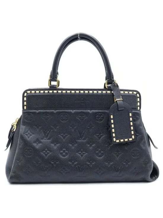 Louis Vuitton Monogram Empreinte Vosges Leather Gold 2-Way Shoulder Bag Noir