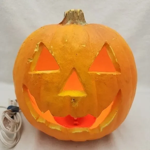 Pumpkin Light Up Jack O Lantern Decoration Foam Blow Mold 9