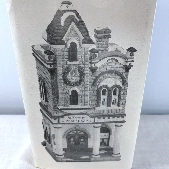 Dept 56 The Original Snow Village Post Office Lighted Ceramic House  1992