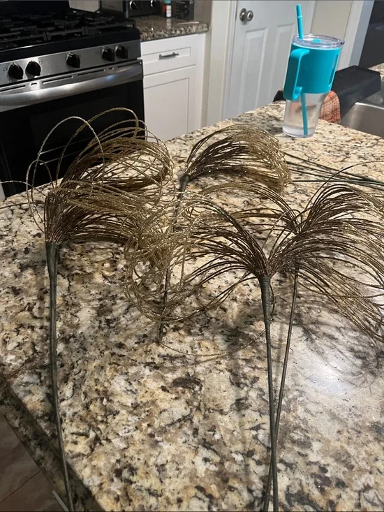 Gold pics for holiday decor