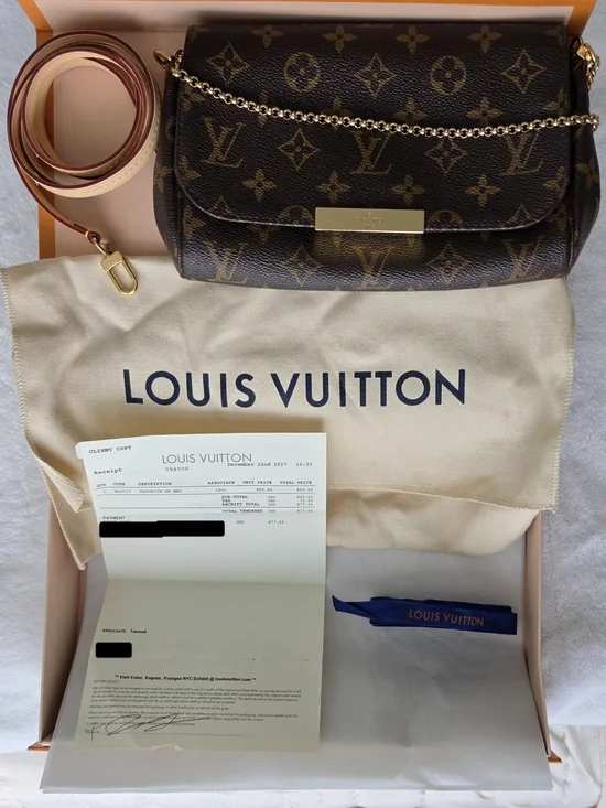 Louis Vuitton Brown Monogram Chain Pochette Shoulder Bag