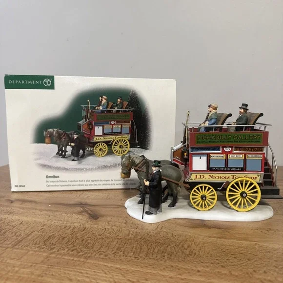 Department 56 Dickens Village Omnibus #56.58569 Heritage Christmas Carriage