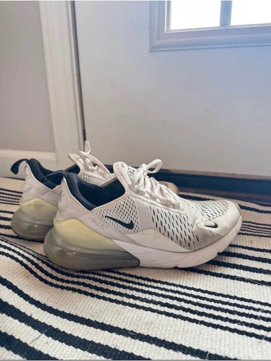 Nike Women's Air Max 270 White with Black Accents