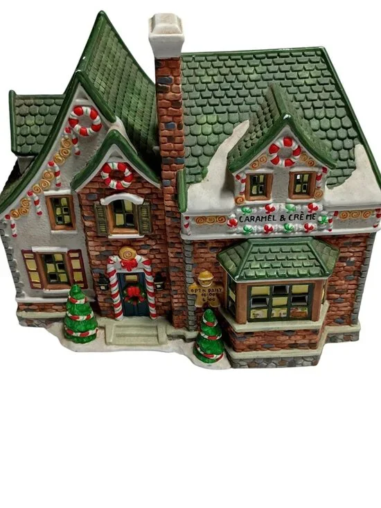 Vintage Hand-Painted Ceramic Christmas Village 
