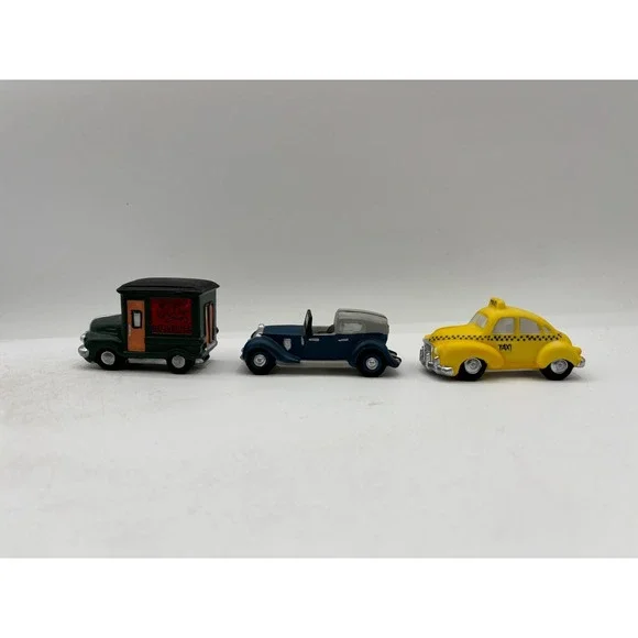 Department 56 1987 Vintage Heritage Village Auto Accessories Set of 3 5964-1 EUC