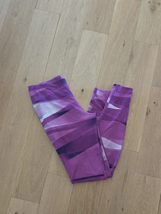 Nike Purple Abstract Print Leggings